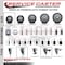 Service Caster 3'' Thermoplastic Rubber Swivel 1-1/2'' Expanding Stem Caster Set with Brake, 4PK SCC-EX20S314-TPRB-PLB-112-4 - alternate 2